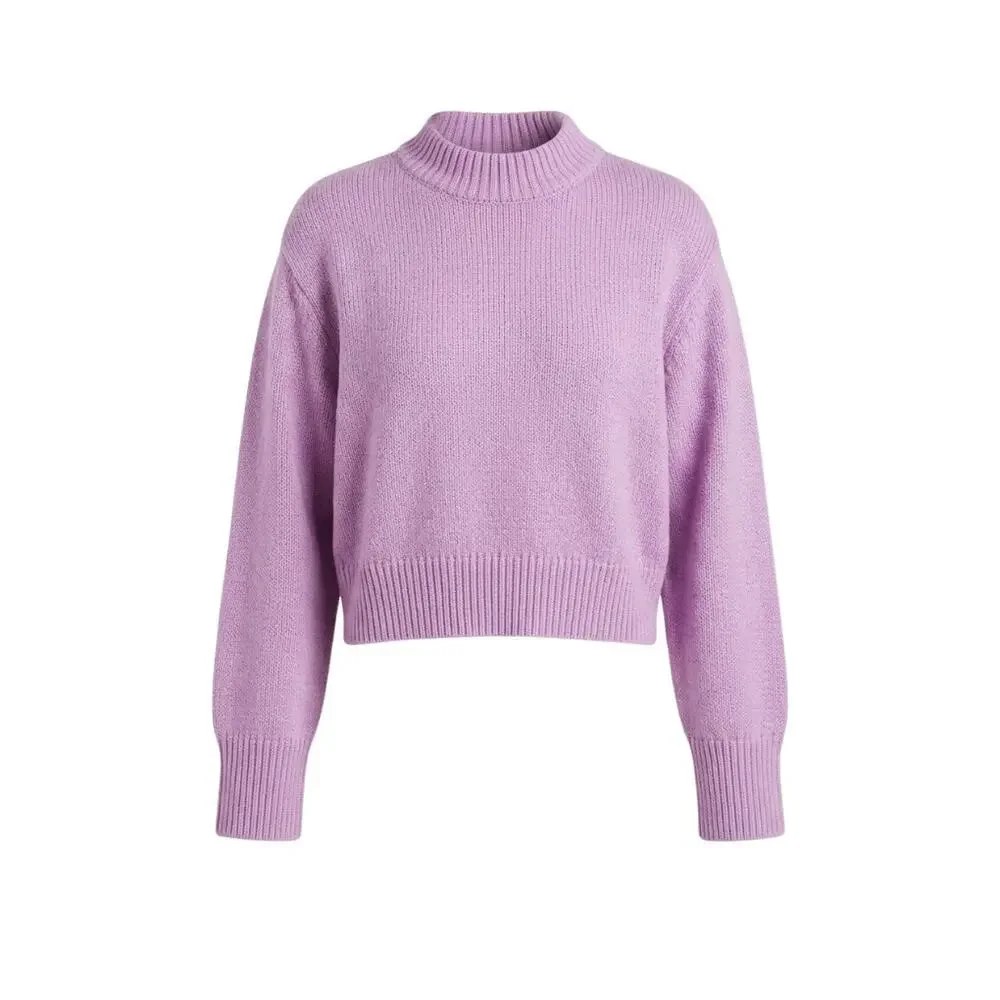 TUCKERNUCK Purple Lilac Aiden Cropped Relaxed Fit Sweater Size XL NWT